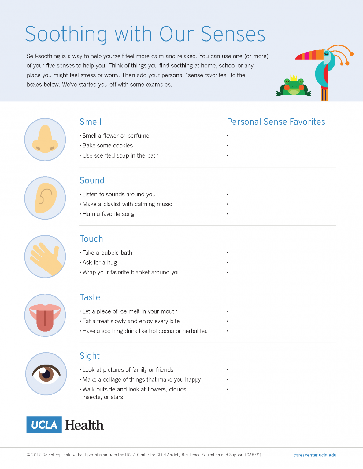 Soothing with Our Senses UCLA CARES Center