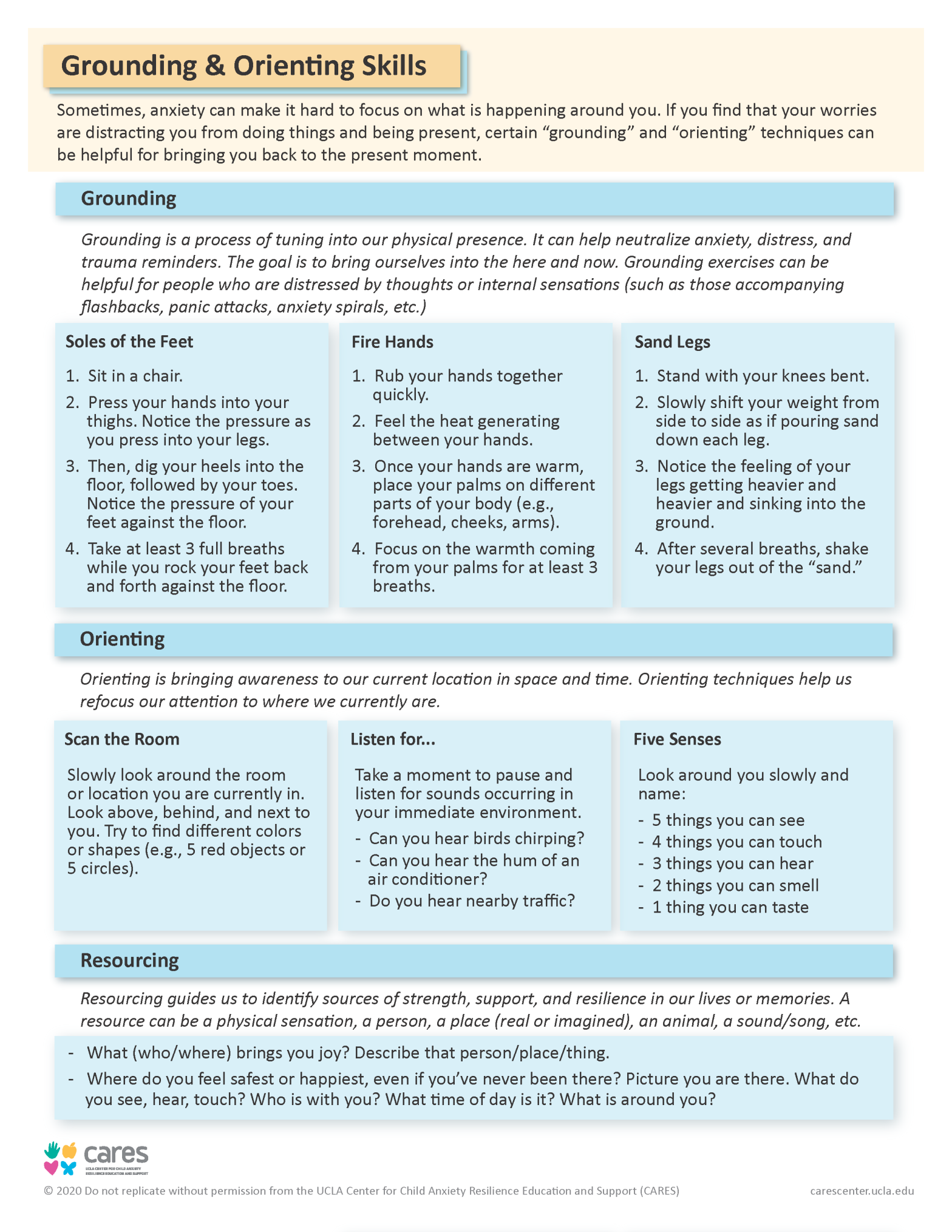 Anxiety Tools – UCLA CARES Center